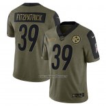 Camiseta NFL Limited Pittsburgh Steelers Minkah Fitzpatrick 2021 Salute To Service Verde