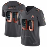 Camiseta NFL Limited Pittsburgh Steelers Watt Retro Flag Negro