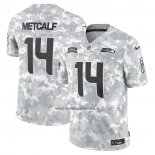 Camiseta NFL Limited Seattle Seahawks DK Metcalf 2024 Salute To Service Gris