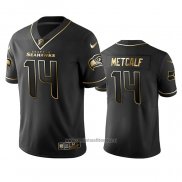 Camiseta NFL Limited Seattle Seahawks D K Metcalf Golden Edition Negro