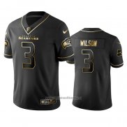 Camiseta NFL Limited Seattle Seahawks Russell Wilson Golden Edition Negro