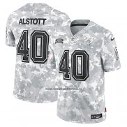 Camiseta NFL Limited Tampa Bay Buccaneers Mike Alstott 2024 Salute To Service Retired Gris