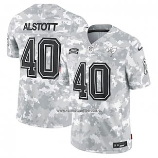 Camiseta NFL Limited Tampa Bay Buccaneers Mike Alstott 2024 Salute To Service Retired Gris