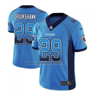 Camiseta NFL Limited Tennessee Titans Dane Cruikshank Azul Luminoso 2018 Rush Drift Fashion