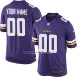 Camiseta NFL Minnesota Vikings Personalizada Violeta