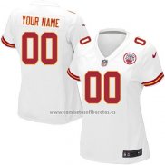 Camiseta NFL Mujer Kansas City Chiefs Personalizada Blanco