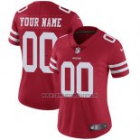 Camiseta NFL Mujer San Francisco 49ers Personalizada Rojo