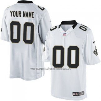 Camiseta NFL New Orleans Saints Personalizada Blanco