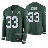 Camiseta NFL Therma Manga Larga New York Jets Jamal Adams Verde