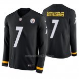 Camiseta NFL Therma Manga Larga Pittsburgh Steelers Ben Roethlisberger Negro