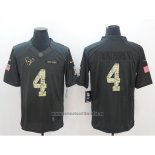 Camiseta NFL Anthracite Houston Texans 4 Watson Negro