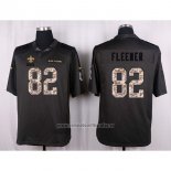 Camiseta NFL Anthracite New Orleans Saints Fleener 2016 Salute To Service