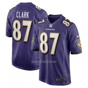 Camiseta NFL Game Baltimore Ravens Trevon Clark Violeta