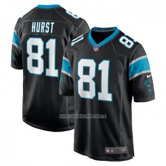 Camiseta NFL Game Carolina Panthers Hayden Hurst Negro