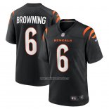 Camiseta NFL Game Cincinnati Bengals Jake Browning Negro