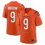 Camiseta NFL Game Cincinnati Bengals Joe Burrow Alterno Naranja