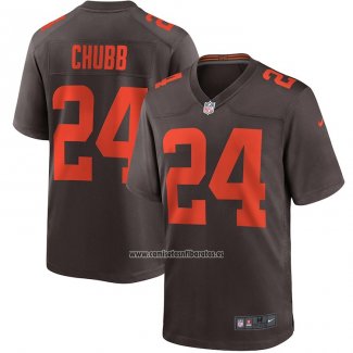 Camiseta NFL Game Cleveland Browns Nick Chubb Alterno Marron