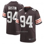 Camiseta NFL Game Cleveland Browns Porter Gustin 94 Marron