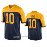 Camiseta NFL Game Green Bay Packers Jordan Love Throwback Azul