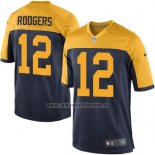Camiseta NFL Game Green Bay Packers Rodgers Azul Amarillo2