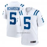 Camiseta NFL Game Indianapolis Colts Anthony Richardson 2023 NFL Draft First Round Pick Blanco