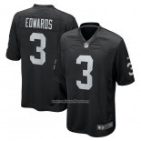 Camiseta NFL Game Las Vegas Raiders Bryan Edwards 3 Negro