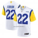 Camiseta NFL Game Los Angeles Rams Blake Corum Blanco