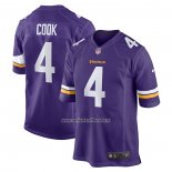 Camiseta NFL Game Minnesota Vikings Dalvin Cook 4 Violeta