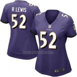 Camiseta NFL Game Mujer Baltimore Ravens R.Lewis Violeta