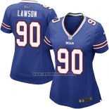 Camiseta NFL Game Mujer Buffalo Bills Lawson Azul2
