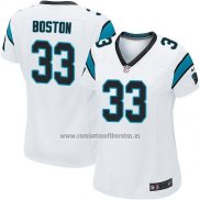 Camiseta NFL Game Mujer Carolina Panthers Boston Blanco