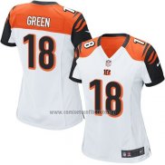 Camiseta NFL Game Mujer Cincinnati Bengals Green Blanco