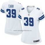 Camiseta NFL Game Mujer Dallas Cowboys Carr Blanco