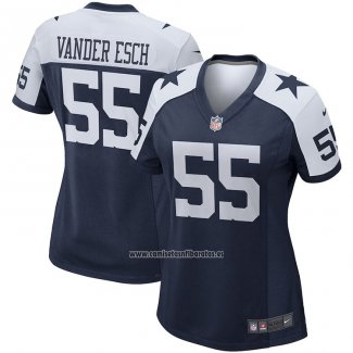 Camiseta NFL Game Mujer Dallas Cowboys Leighton Vander Esch Alterno Azul