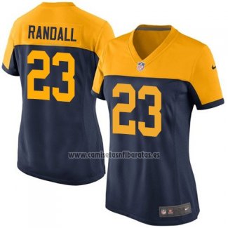 Camiseta NFL Game Mujer Green Bay Packers Randall Negro Amarillo