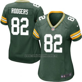 Camiseta NFL Game Mujer Green Bay Packers Rodgers Verde Militar