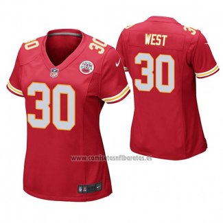 Camiseta NFL Game Mujer Kansas City Chiefs Charcandrick West Rojo