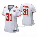 Camiseta NFL Game Mujer Kansas City Chiefs Darrel Williams Blanco