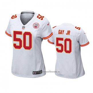 Camiseta NFL Game Mujer Kansas City Chiefs Willie Gay Jr. Blanco