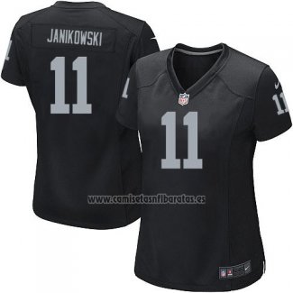 Camiseta NFL Game Mujer Las Vegas Raiders Janikowski Negro