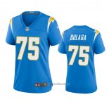 Camiseta NFL Game Mujer Los Angeles Chargers 75 Bryan Bulaga Azul