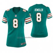 Camiseta NFL Game Mujer Miami Dolphins Brock Osweiler Throwback Verde