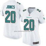 Camiseta NFL Game Mujer Miami Dolphins Jones Blanco