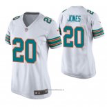 Camiseta NFL Game Mujer Miami Dolphins Reshad Jones Throwback Blanco