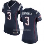 Camiseta NFL Game Mujer New England Patriots Gostkowski Negro