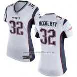 Camiseta NFL Game Mujer New England Patriots Mccourty Blanco