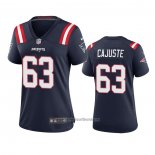 Camiseta NFL Game Mujer New England Patriots Yodny Cajuste 2020 Azul