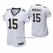 Camiseta NFL Game Mujer New Orleans Saints Brandon Marshall Blanco