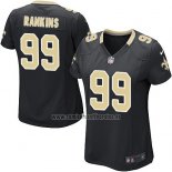 Camiseta NFL Game Mujer New Orleans Saints Rankins Negro