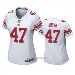 Camiseta NFL Game Mujer New York Giants Cameron Brown Blanco